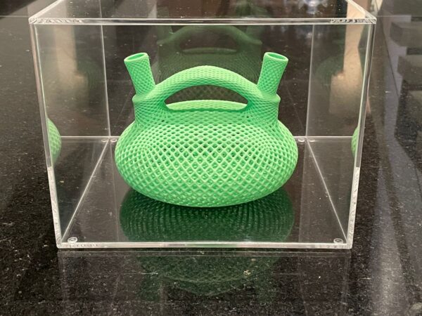 Nazca POP Escultura digital diseñada e impresa 3D color verde