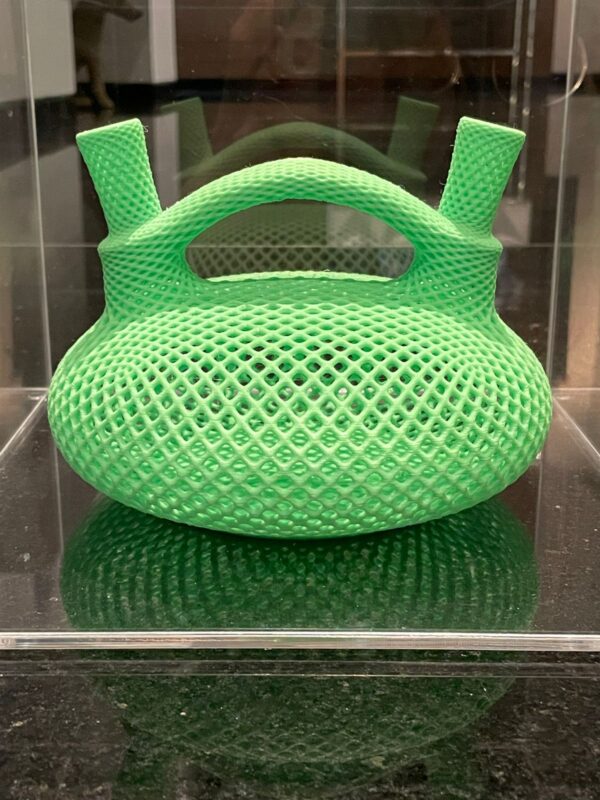 Nazca POP Escultura digital diseñada e impresa 3D color verde